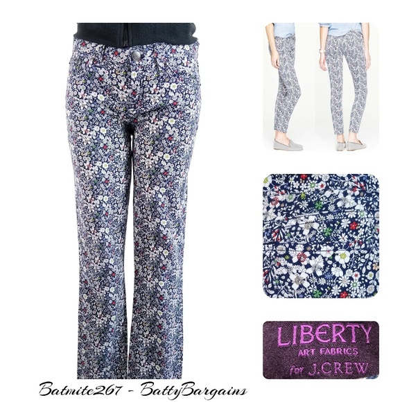 J Crew Liberty TOOTHPICK Floral Meadow 27 - Picture 3 of 8